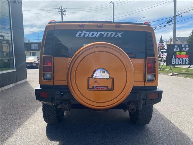 2006 HUMMER H2 AWD WITH SUNROOF, LEATHER SEATS, HEATED SEATS, DVD PLAYER, REMOTE START & REAR VIEW CAMERA!!