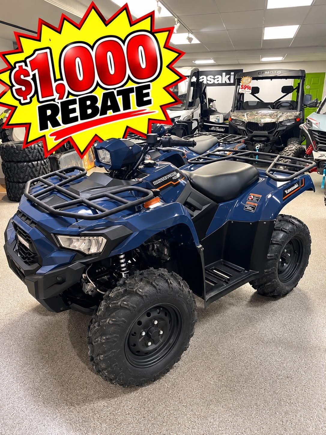 2025 Kawasaki BRUTE FORCE 450 Grayish Blue ( IN STOCK )