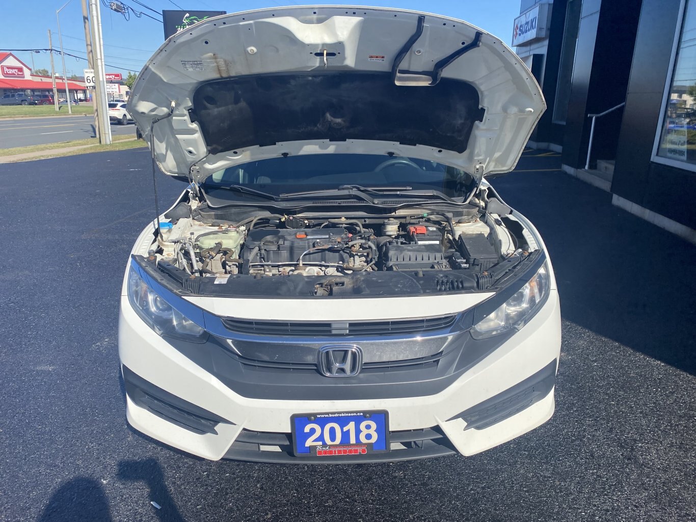 2018 HONDA CIVIC LX FWD WITH HEATED SEATS AND REAR VIEW CAMERA!!