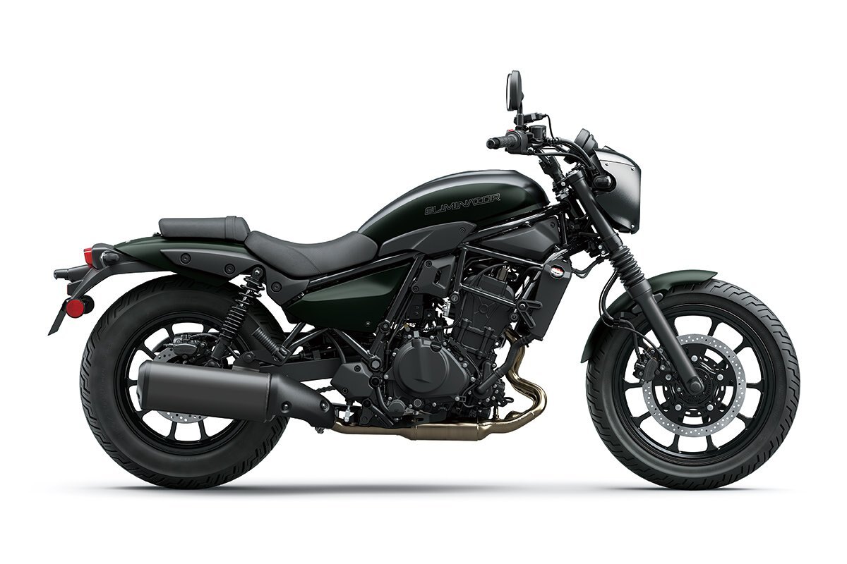 2025 Kawasaki ELIMINATOR 500 SE Metallic Flat Spark Black / Metallic Matte Dark Green