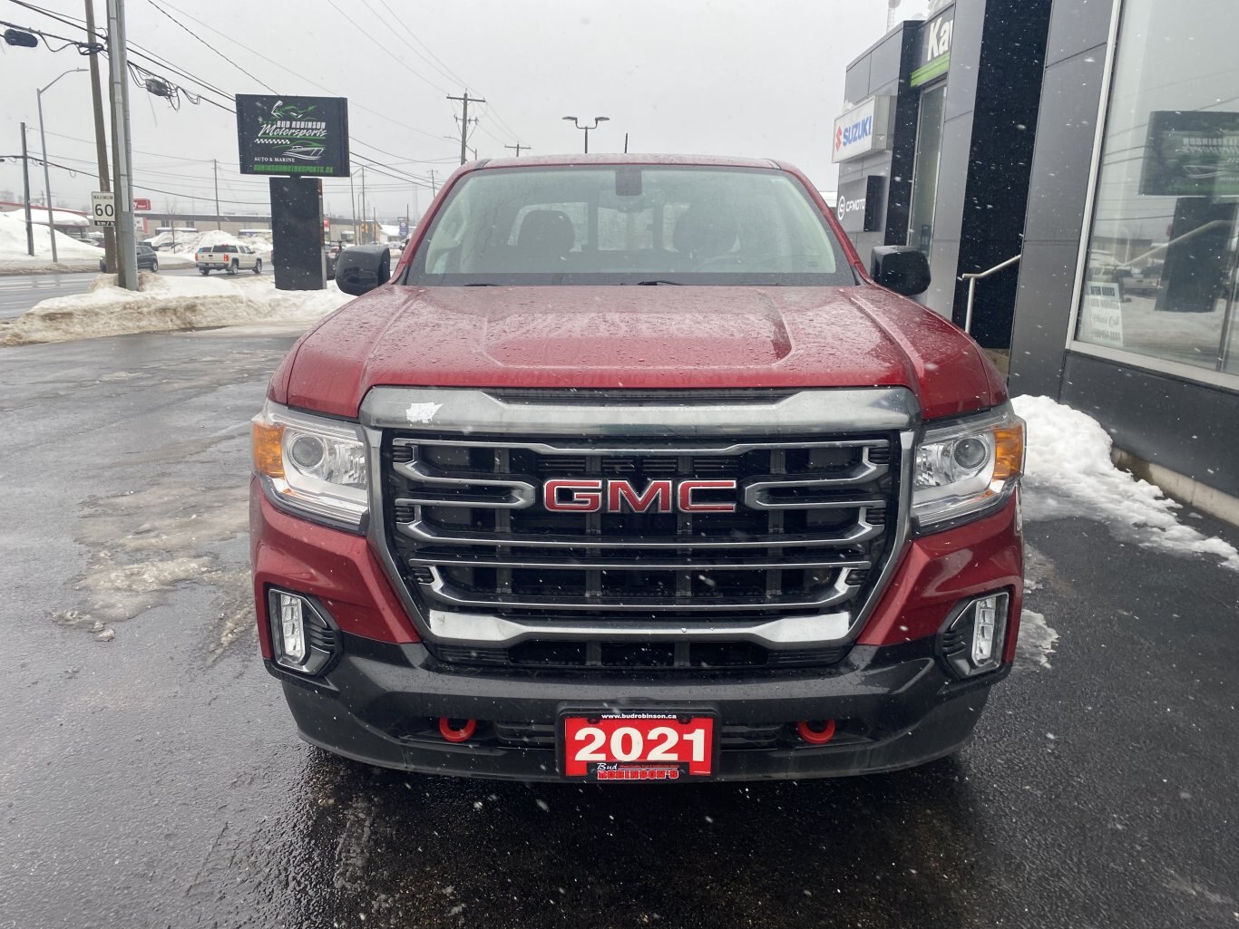 2021 GMC CANYON AT4 4X4 CREW CAB ( PREVIOUS RENTAL ) WITH LEATHER SEATS, HEATED SEATS, ONSTAR SERVICES, REMOTE START AND REAR VIEW CAMERA!!