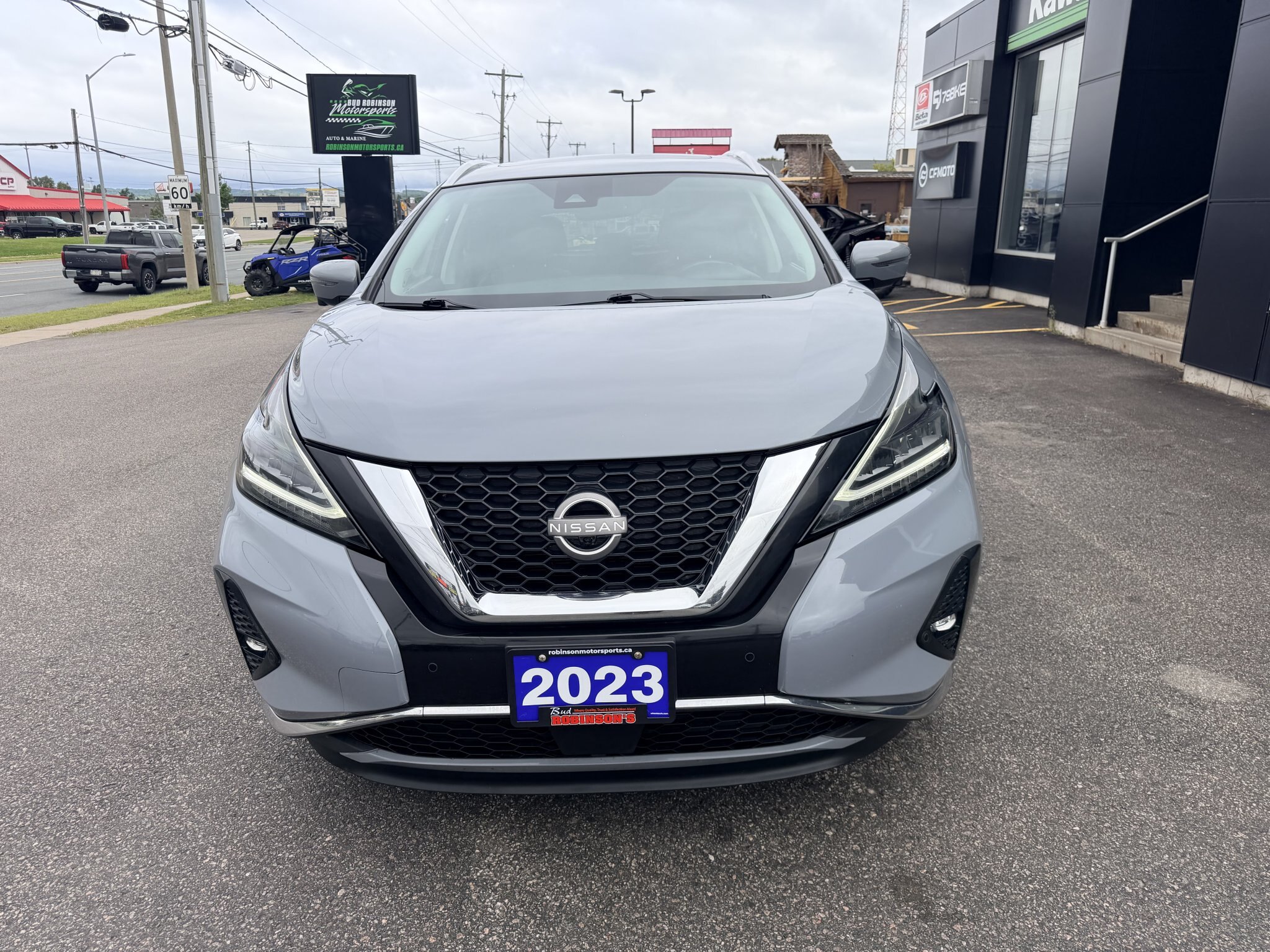2023 NISSAN MURANO SL AWD ( PREVIOUS RENTAL ) WITH SUNROOF, LEATHER SEATS, HEATED SEATS, REAR VIEW CAMERA, REMOTE START, HEATED STEERING WHEEL, POWER TRUNK AND NAVIGATION!!