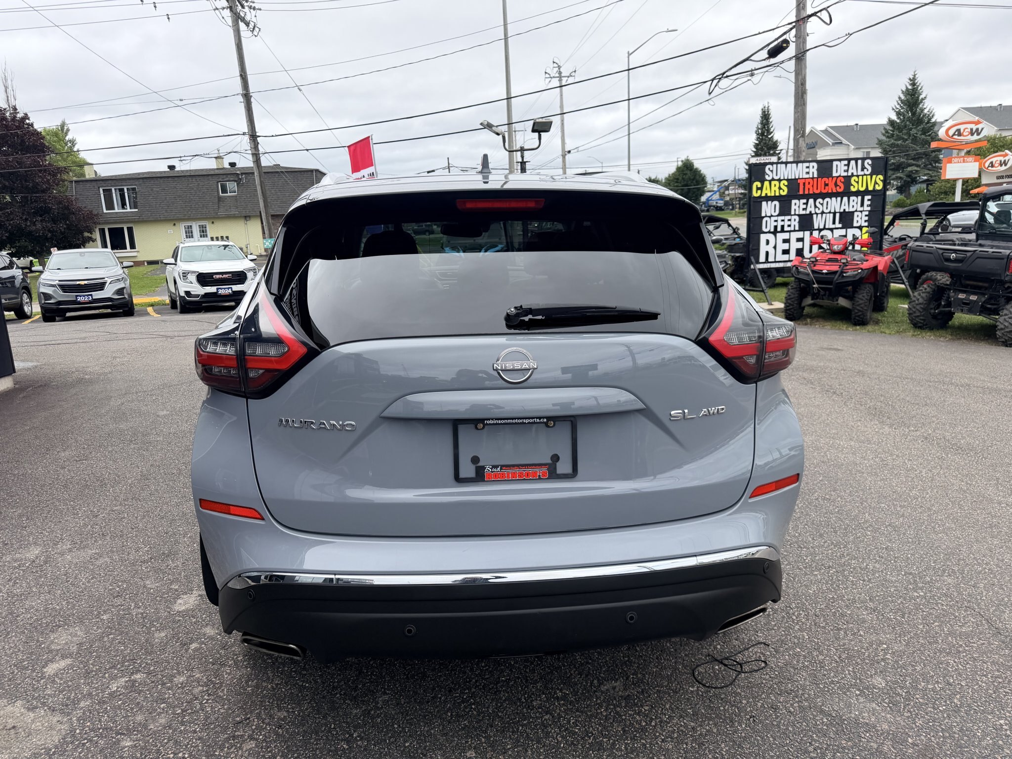 2023 NISSAN MURANO SL AWD ( PREVIOUS RENTAL ) WITH SUNROOF, LEATHER SEATS, HEATED SEATS, REAR VIEW CAMERA, REMOTE START, HEATED STEERING WHEEL, POWER TRUNK AND NAVIGATION!!