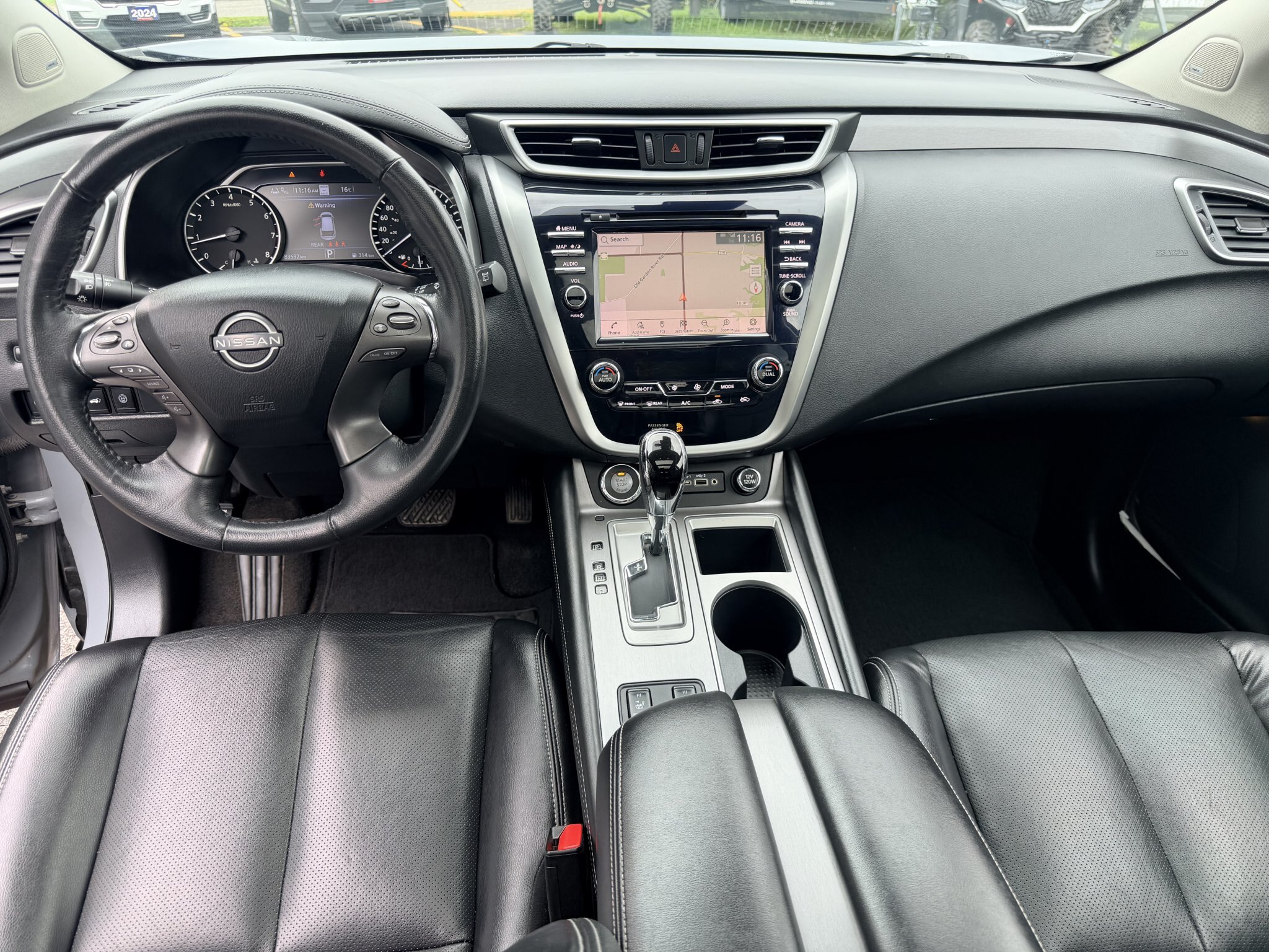 2023 NISSAN MURANO SL AWD ( PREVIOUS RENTAL ) WITH SUNROOF, LEATHER SEATS, HEATED SEATS, REAR VIEW CAMERA, REMOTE START, HEATED STEERING WHEEL, POWER TRUNK AND NAVIGATION!!