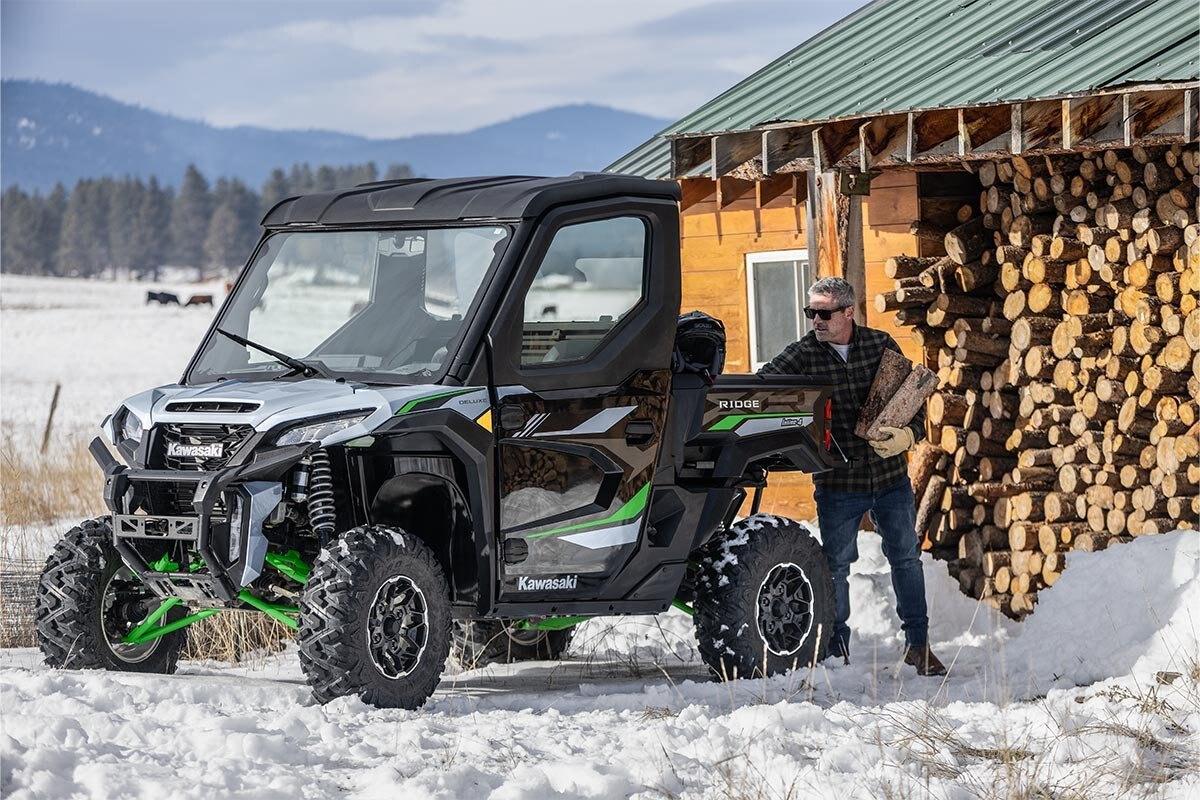 2025 Kawasaki RIDGE XR DELUXE HVAC Ice Gray