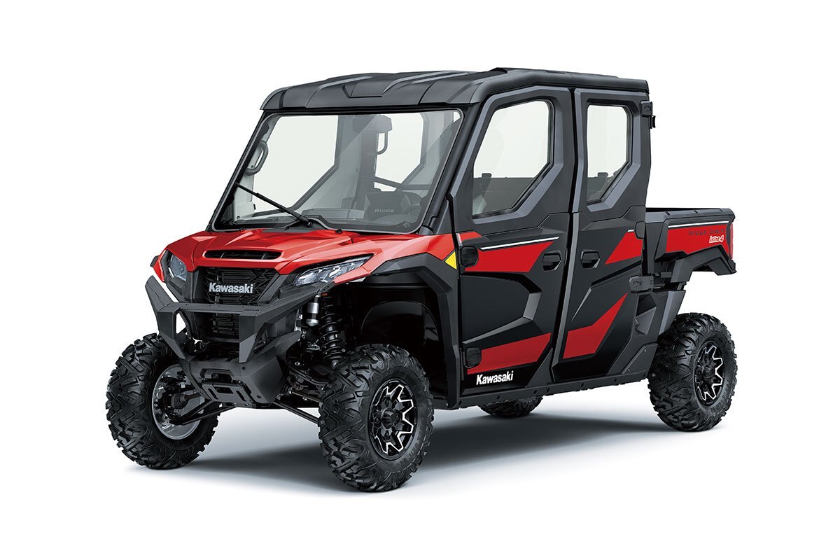 2025 Kawasaki RIDGE CREW HVAC Candy Persimmon Red