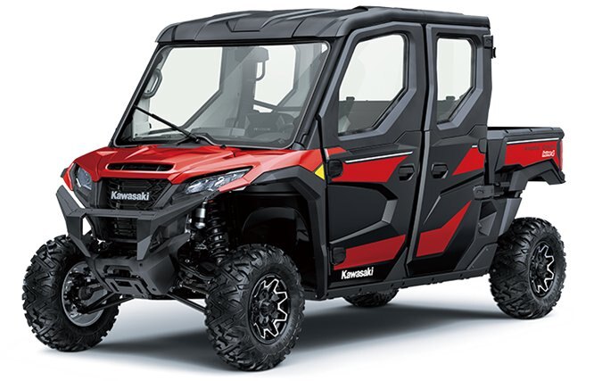 2025 Kawasaki RIDGE CREW HVAC Candy Persimmon Red