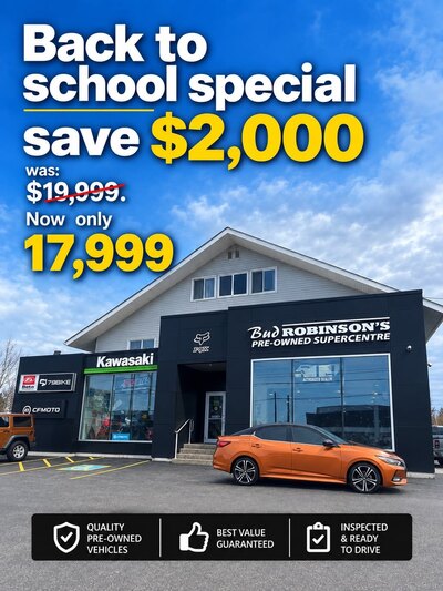 2020 NISSAN SENTRA SR FWD WITH SUNROOF, LEATHER SEATS, HEATED SEATS, HEATED STEERING WHEEL, REAR-VIEW CAMERA AND SNOW TIRES!!