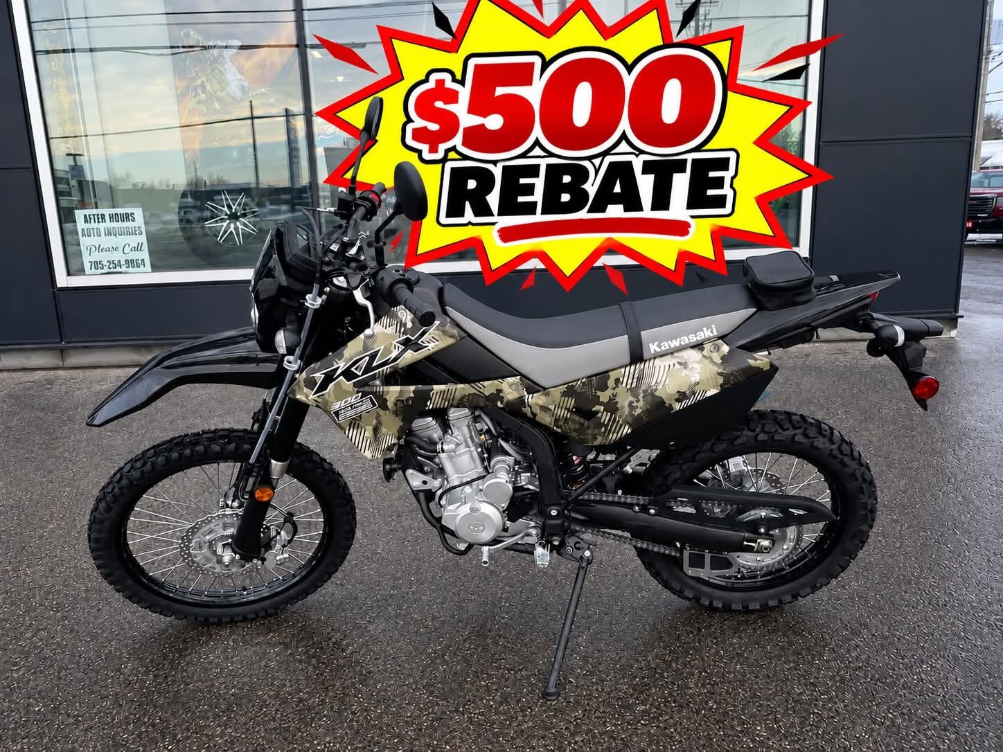 2026 Kawasaki KLX300 Cypher Camo Beige / Ebony ( IN STOCK )