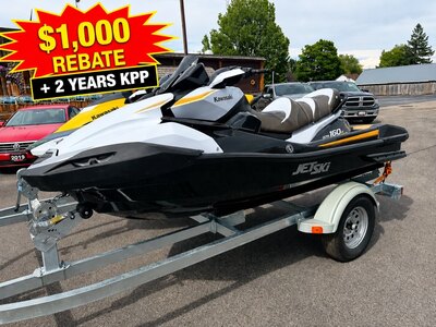 2026 Kawasaki JET SKI ULTRA 160LX  Metallic Stardust White / Ebony (IN STOCK)
