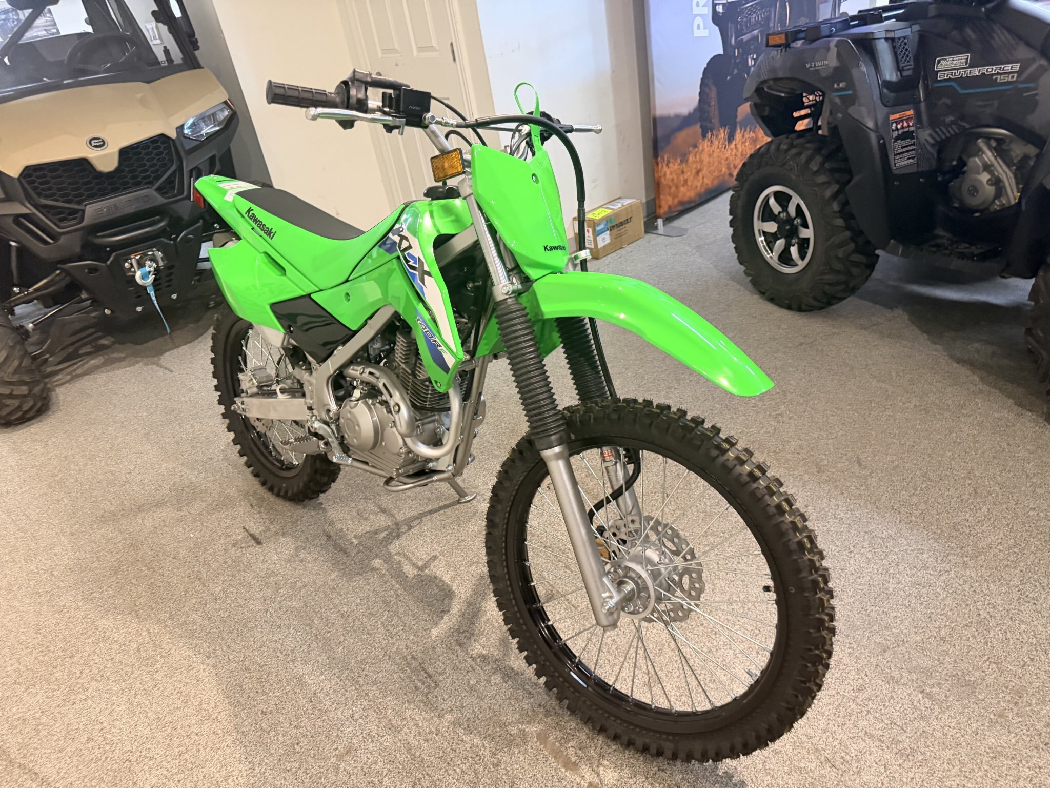 2027 Kawasaki KLX140R F Lime Green