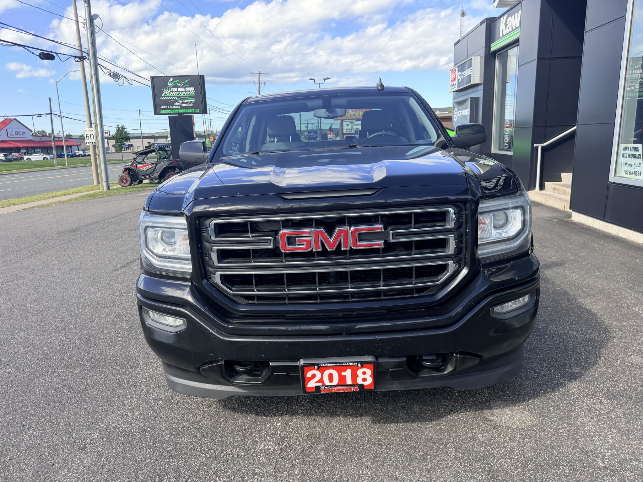 2018 GMC SIERRA 4X4 DOUBLE CAB ELEVATION WITH REARVIEW CAMERA AND TONNEAU COVER!