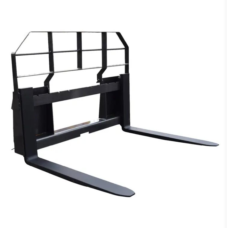 Braber BE-PF50S42HBO 3700LB Skid Steer Mount Pallet Fork