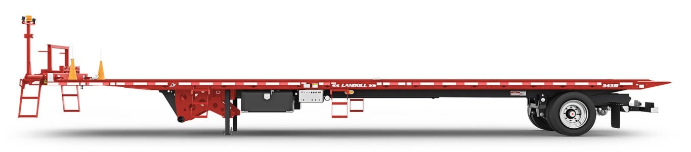 Landoll 343A TRAVELING AXLE TRAILER RED