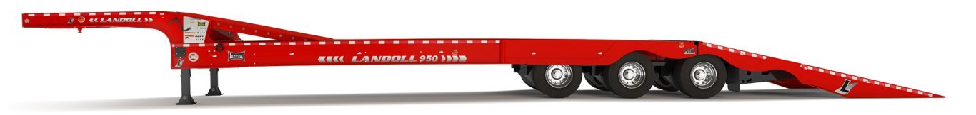 Landoll 950E TRAVELING TAIL TRAILER VIPER RED