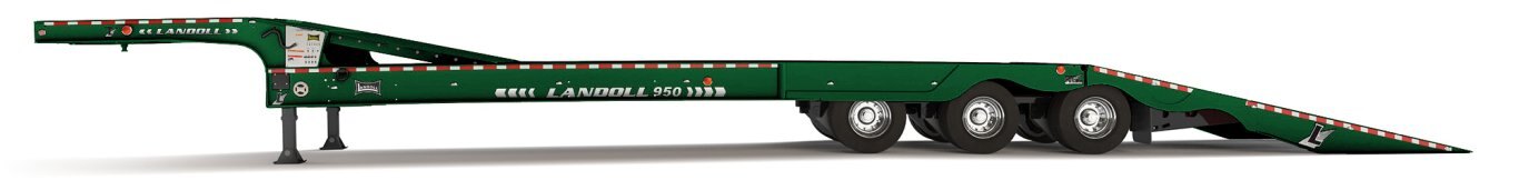 Landoll 950E TRAVELING TAIL TRAILER GREEN