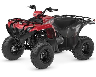 2025 Yamaha Grizzly 110 Grey Metallic/Red *Save $750!*