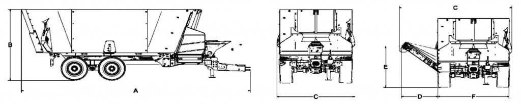 Anderson A280ST Single Auger Feed Mixer