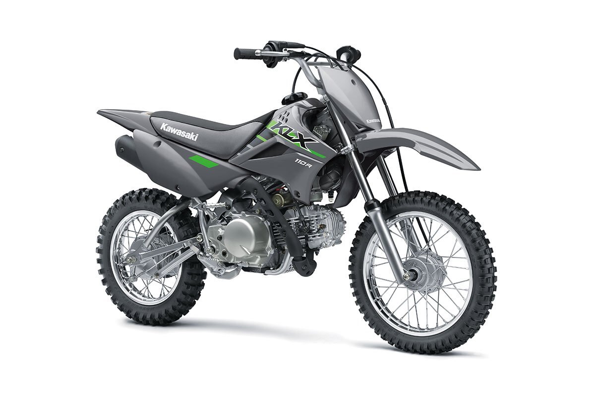 2025 Kawasaki KLX110R Battle Gray