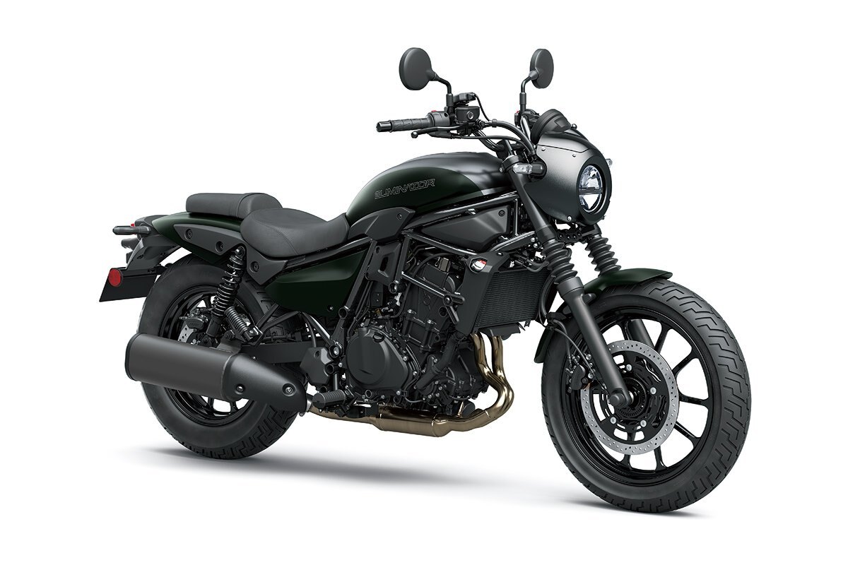 2025 Kawasaki ELIMINATOR 500 SE Metallic Flat Spark Black / Metallic Matte Dark Green