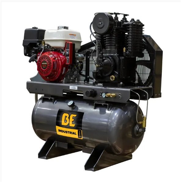 BE Power 23 CFM @ 175 PSI Gas Air Compressor with Honda GX390 Engine