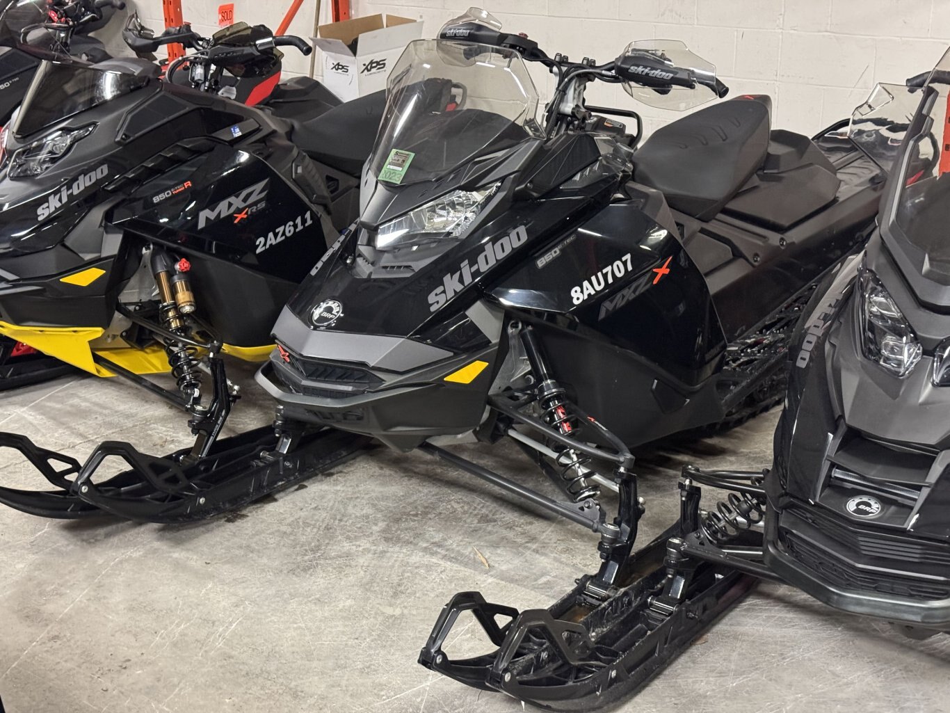 2022 Ski-Doo MXZ X 850 with 1.5 Ice Ripper