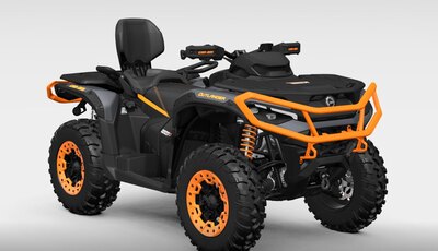 2026 Can-Am Outlander MAX XT-P 1000R - Mineral Grey / Orange Crush