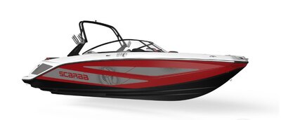 2026 SCARAB 255 LX WAKE - Red, Orange, Grey