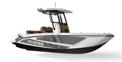2026 SCARAB 255 Open LX Wake - Blue, White, Grey