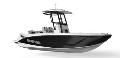 2026 SCARAB 235 Open SE - Jet Black, Liquid Blue, Pearl Grey