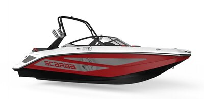 2026 SCARAB 215 LX Wake - Orange , Red, Grey