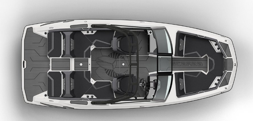 2026 SCARAB 210 LX Orange, Rouge, Gris