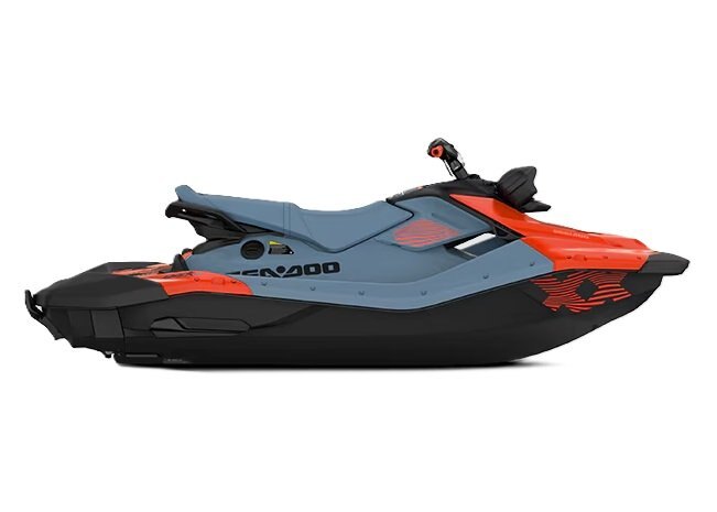 2027 Sea Doo Spark X Trixx 3up w/ Audio 110 Blue Mist / Coral Blast