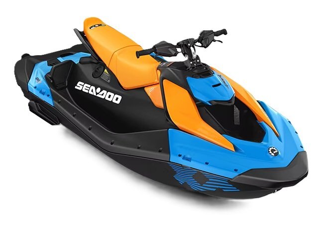 2027 Sea Doo Spark X Trixx 3up 110 Gulfstream Blue / Orange Crush
