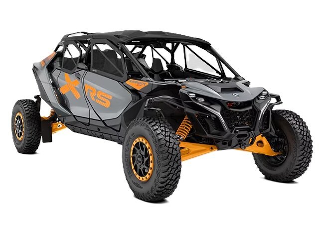 2027 Can Am Maverick R MAX X RS 999T Dolomite Grey & Orange Crush
