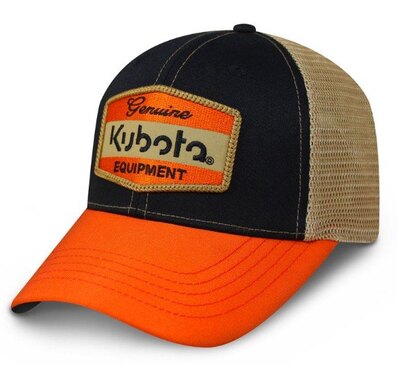Kubota Tri-Color Hat – Black/Orange/Beige