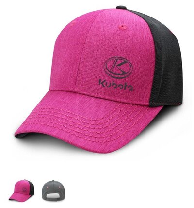 Kubota Ladies Smoothie Velcro Hat – Pink/Charcoal