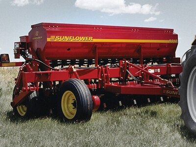 Sunflower 9312 END-WHEEL GRAIN DRILL