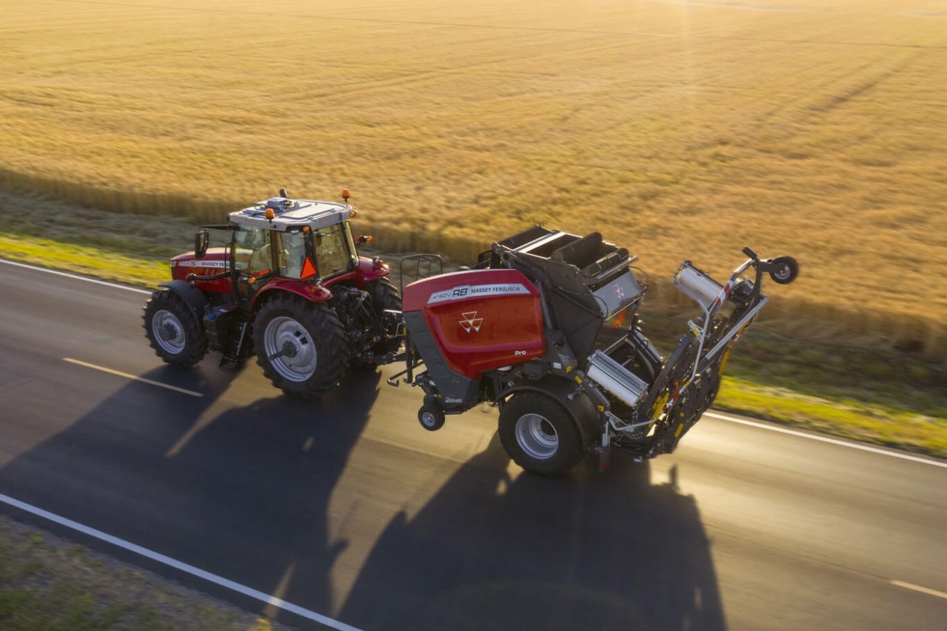 Massey Ferguson MF RB 4160V PROTEC Combo Wrapper Baler