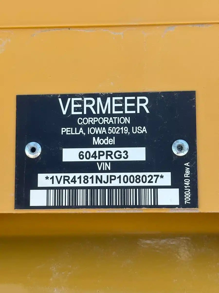 2023 Vermeer 604 PRO G3