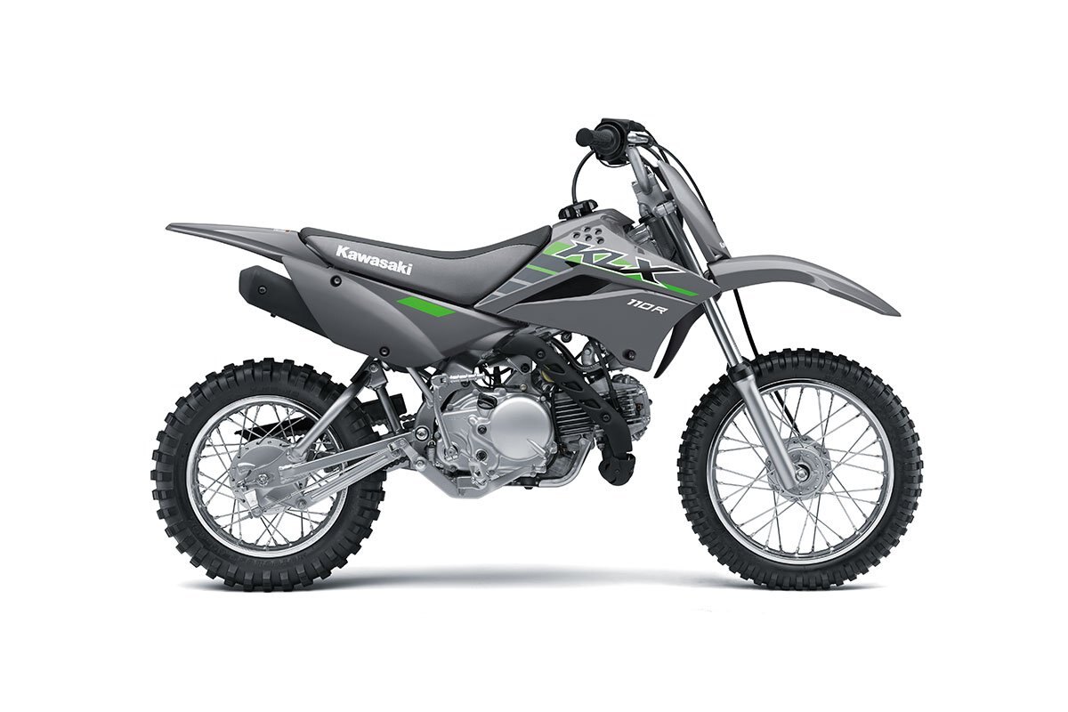 2025 Kawasaki KLX110R Battle Gray