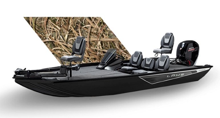 2026 Lowe Boats Stinger 195B Camouflage Mossy Oak® Shadow Grass Blades