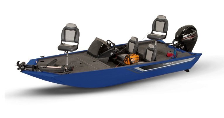 2026 Lowe Boats Skorpion 16 Blue Exterior Gray Carpeted Interior