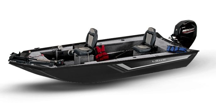 2026 Lowe Boats Skorpion SS Black Exterior Gray Poly Roughliner Interior Coating