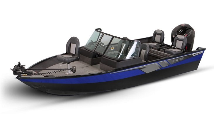 2026 Lowe Boats FM 1775 WT 2 Tone Black Base & Blue Accent