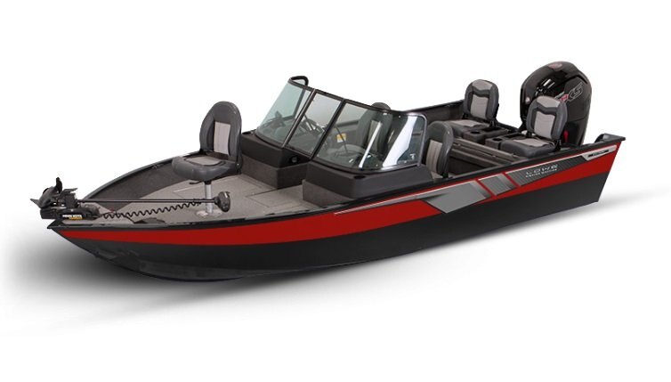 2026 Lowe Boats FM 1775 WT 2 Tone Black Base & Candy Apple Red Accent