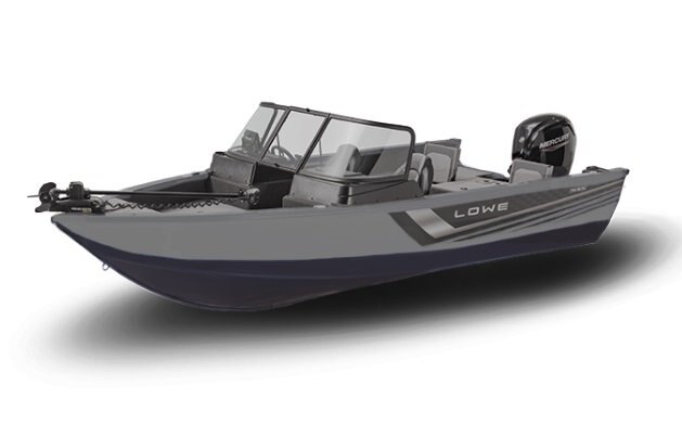 2026 Lowe Boats FM 1875 Two Tone Black Base w/ Metallic Silver Accent