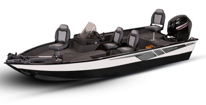 2026 Lowe Boats FM 1775 SC 2 Tone Black Base & Bright White Accent