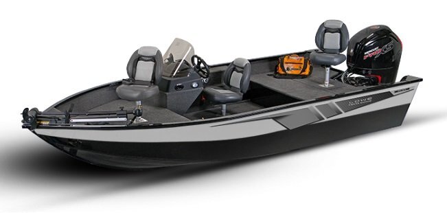 2026 Lowe Boats FM 1675 SC 2 Tone Black Base & Bright White Accent