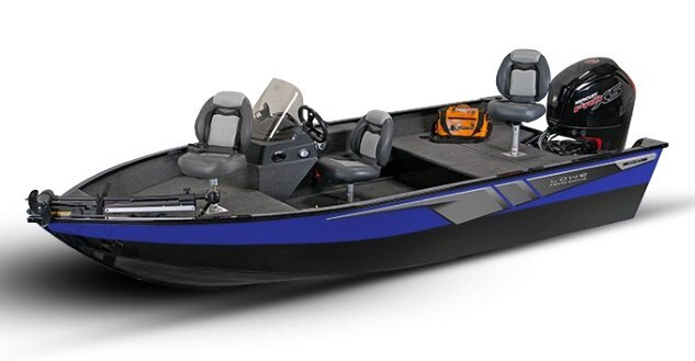 2026 Lowe Boats FM 1675 SC 2 Tone Black Base & Blue Accent